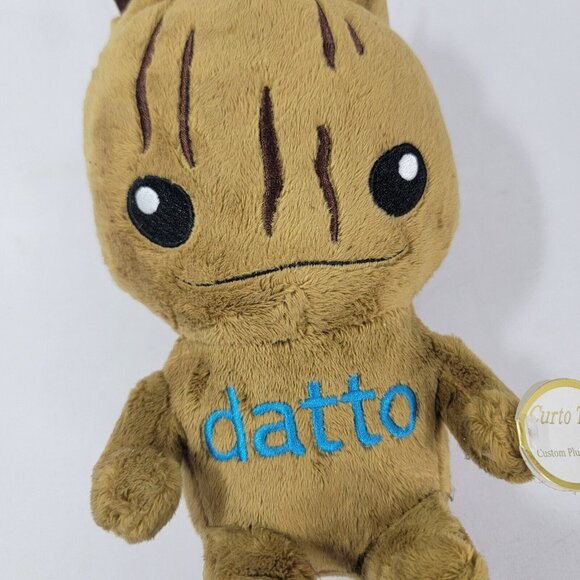 Datto GROOT Plush Stuffed Animal tree Brown Curto Toy with tags attached 10" - Picture 3 of 6